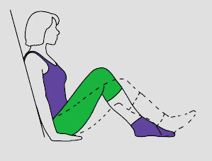 Flexia genunchiului din șezut – exercițiu pentru mobilitatea genunchiului